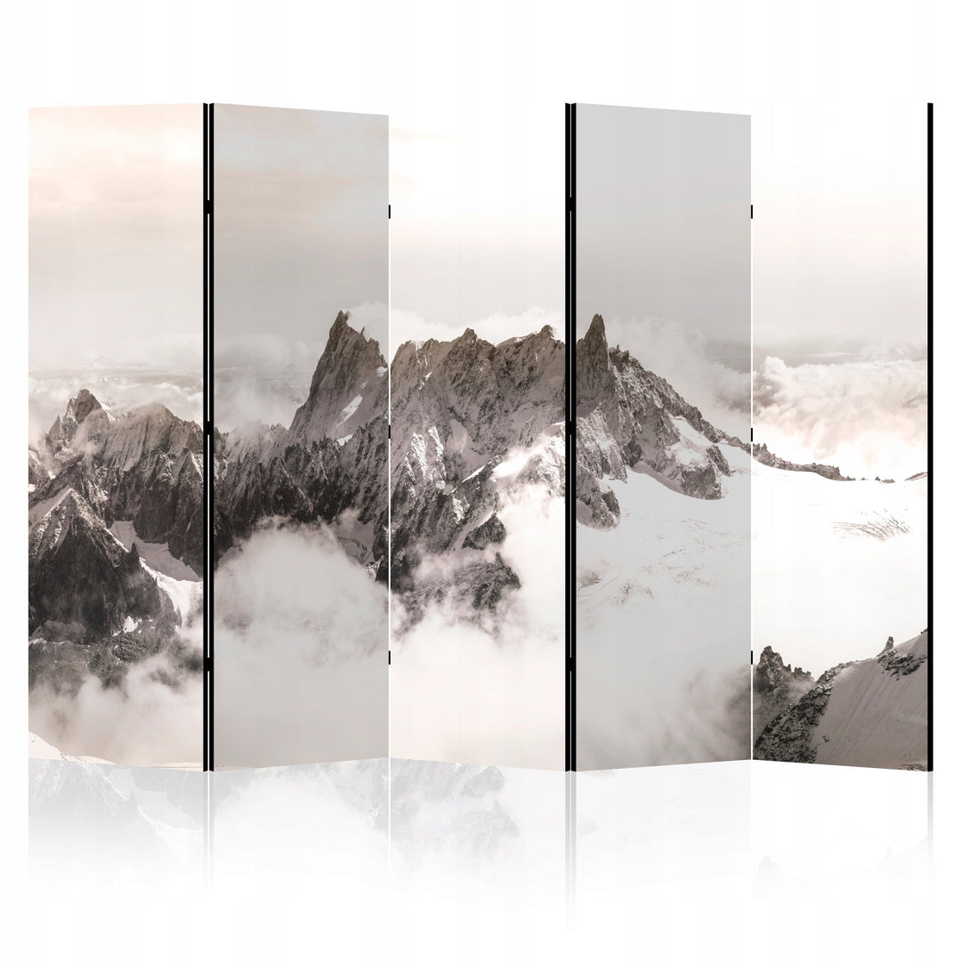 Dekoratīvais aizslietnis, vienpusējs, 225x172, Kalnu ainava (Sēpija) L-ART