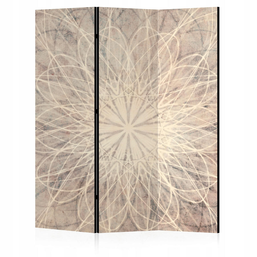 Dekoratīvais aizslietnis, vienpusējs istabas sadalītājs, 135x172, Zeltainā Mandala L-ART