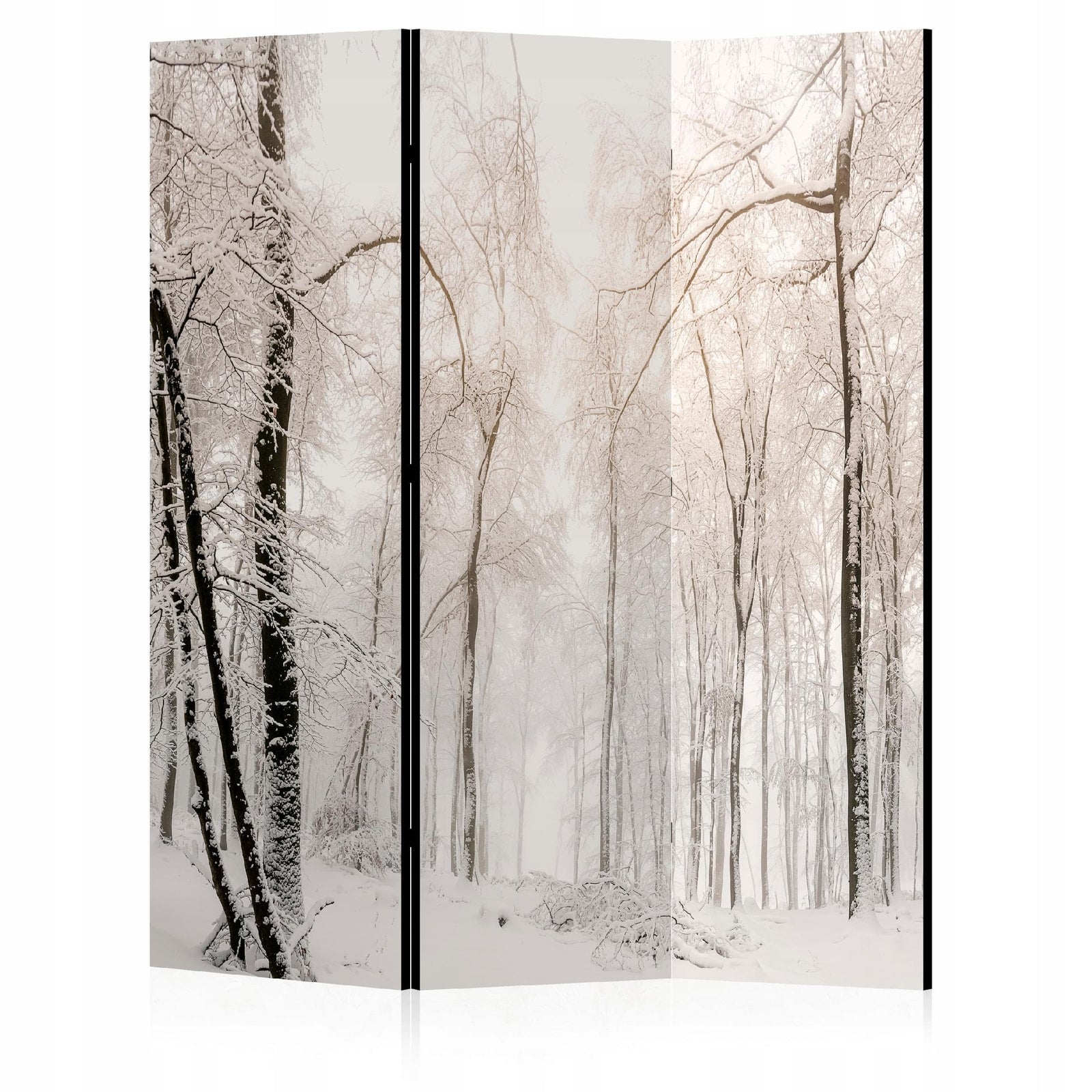 Dekoratīvais aizslietnis, vienpusējs istabas sadalītājs, 135x172, ziemas mežs-394 L-ART