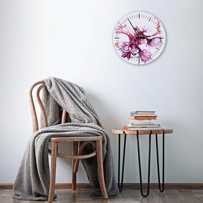 Dekoratīvais sienas pulkstenis Ar marmoru sarkanos toņos Home Trends