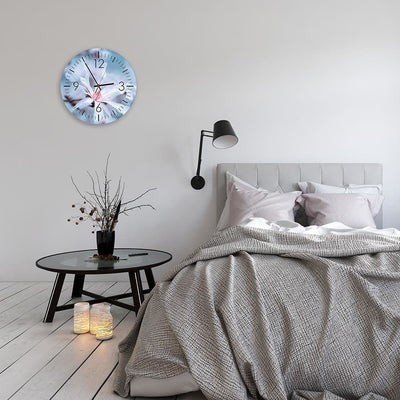 Dekoratīvais sienas pulkstenis Balts zieds Home Trends
