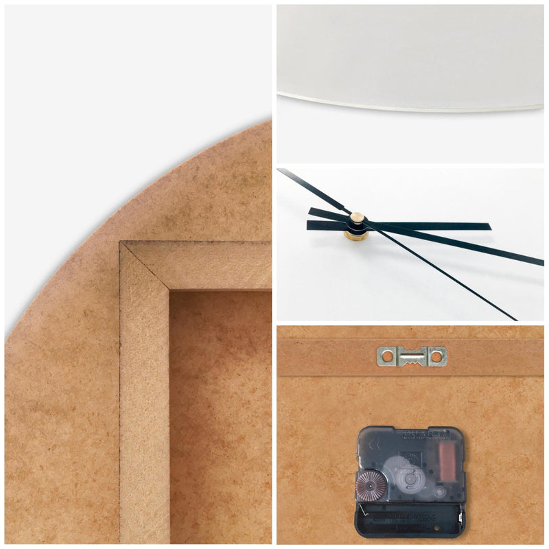 Dekoratīvais sienas pulkstenis Balts zieds Home Trends