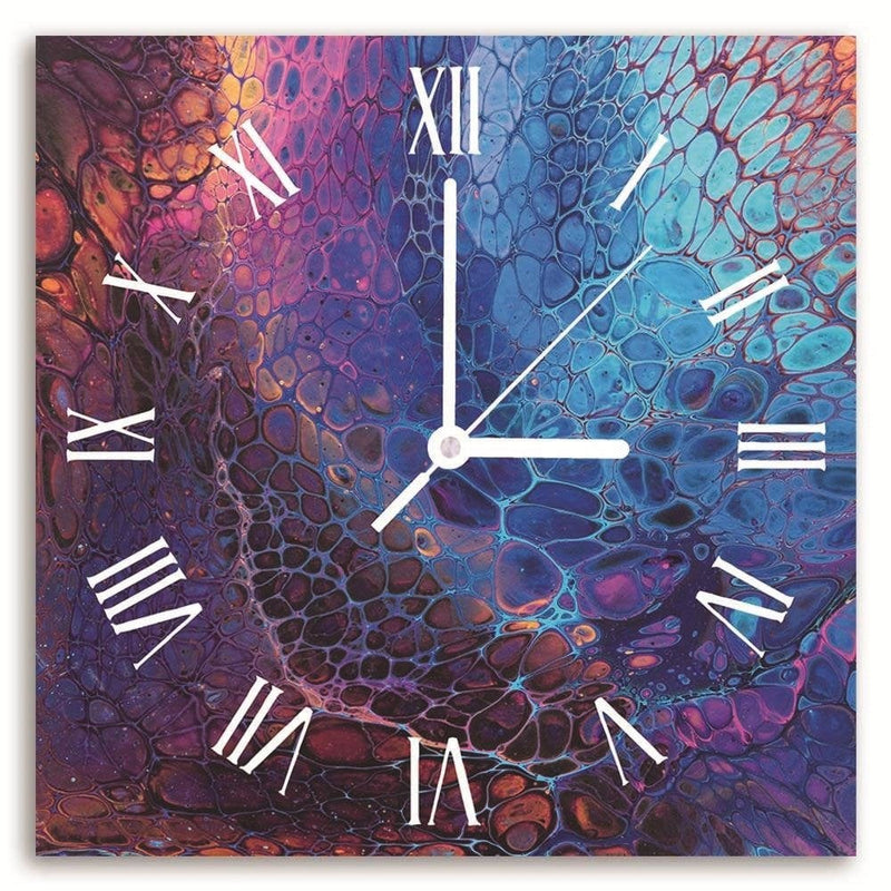Dekoratīvais sienas pulkstenis Marmors (violeta krāsā) Home Trends