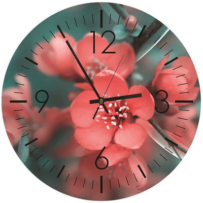 Dekoratīvais sienas pulkstenis Rozā ķiršu ziedi Home Trends