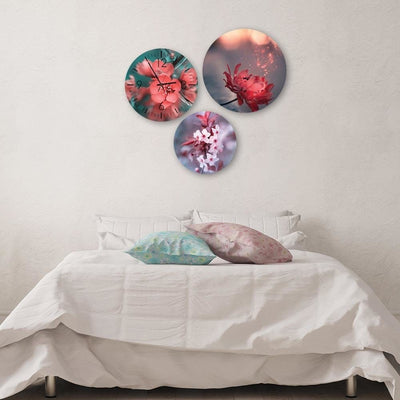 Dekoratīvais sienas pulkstenis Rozā ķiršu ziedi Home Trends
