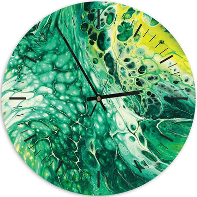 Dekoratīvais sienas pulkstenis Zaļš marmors Home Trends