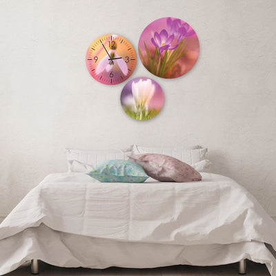 Dekoratīvais sienas pulkstenis Ziedu trauslums Home Trends