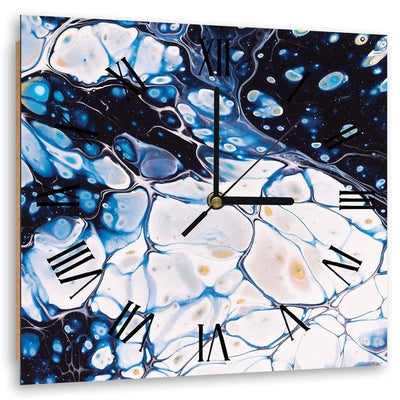 Dekoratīvais sienas pulkstenis Zils marmors (otra versija) Home Trends
