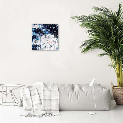 Dekoratīvais sienas pulkstenis Zils marmors (otra versija) Home Trends
