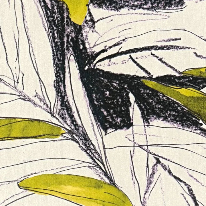 Dekoratīvas tapetes ar dzīvīgu lapu motīvu - zaļas - 3012503 AS Creation