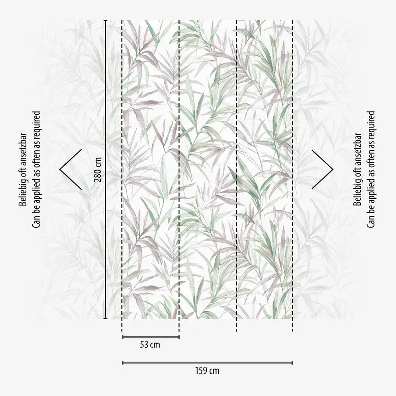 Dekoratīvas tapetes ar filigrāniem lapu vijumiem delikātās krāsās | 3011634 AS Creation