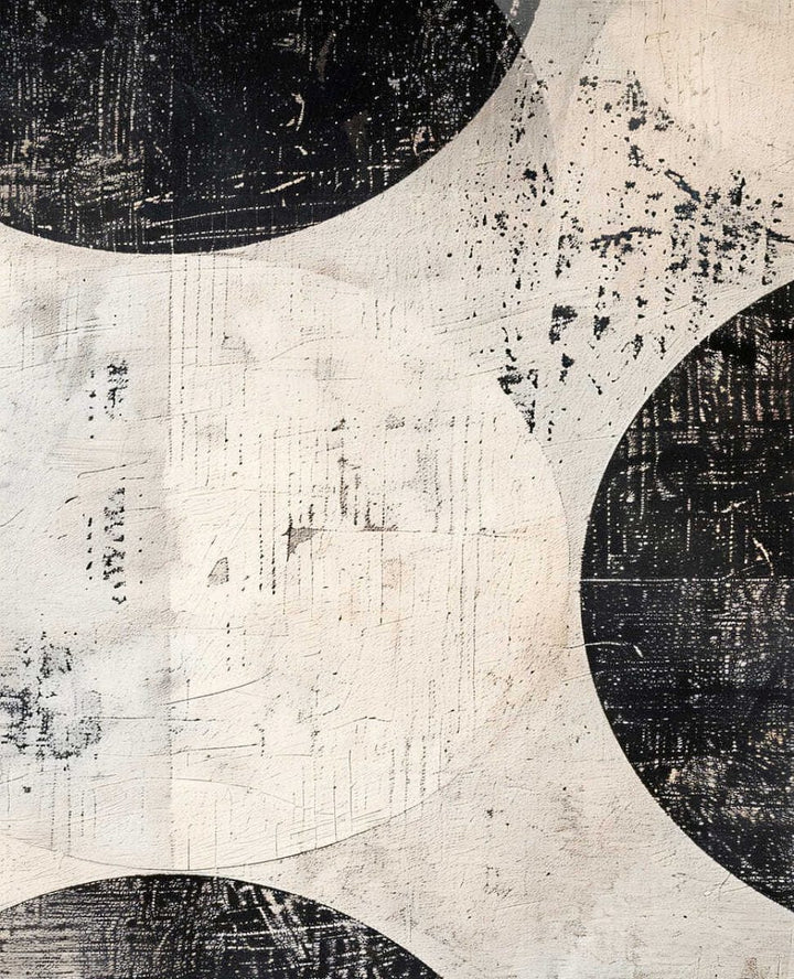 Dekoratīvās tapetes ar lieliem melniem apļiem uz gaiša fona | 3011621 AS Creation