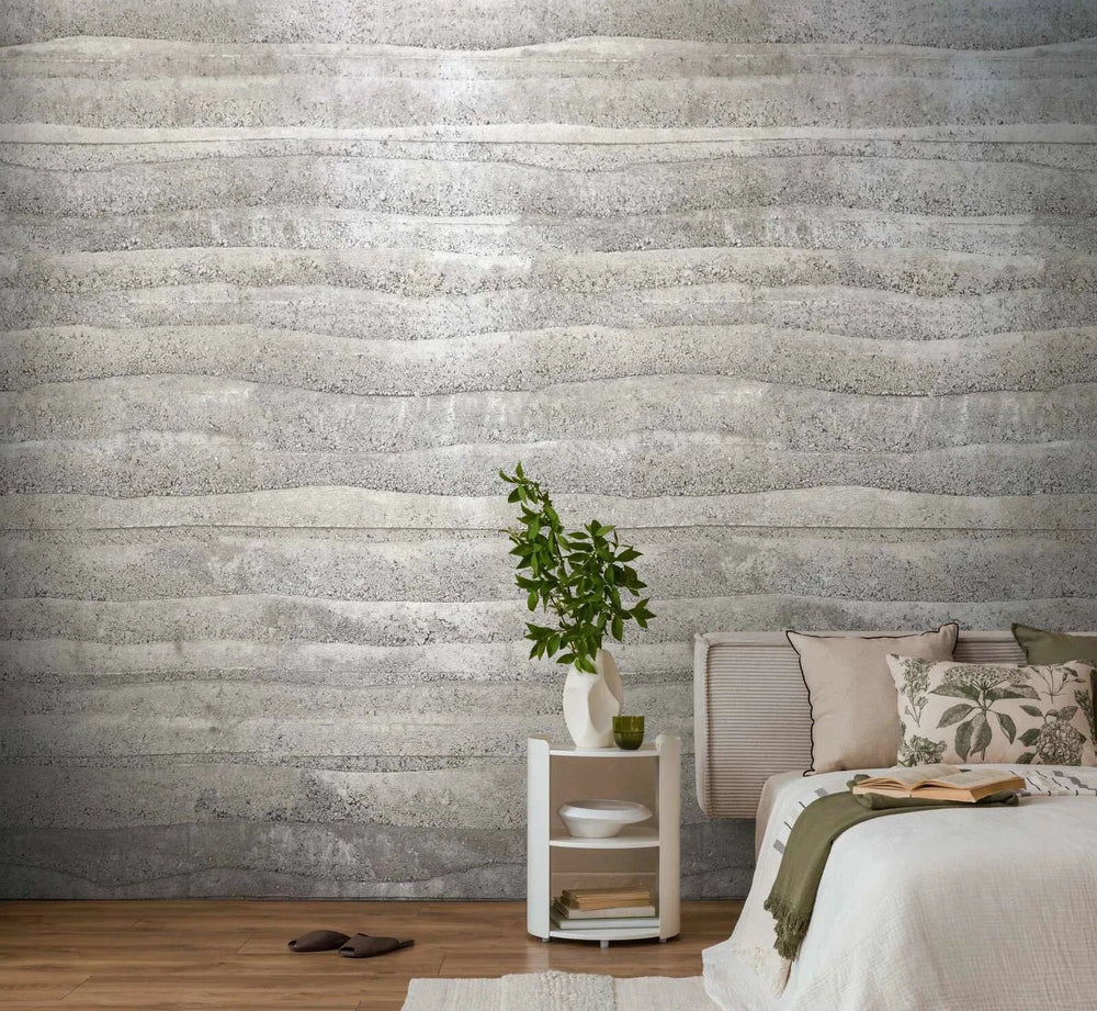Dekoratīvās tapetes ar modernu betona faktūru, pelēkā - 3013155 AS Creation