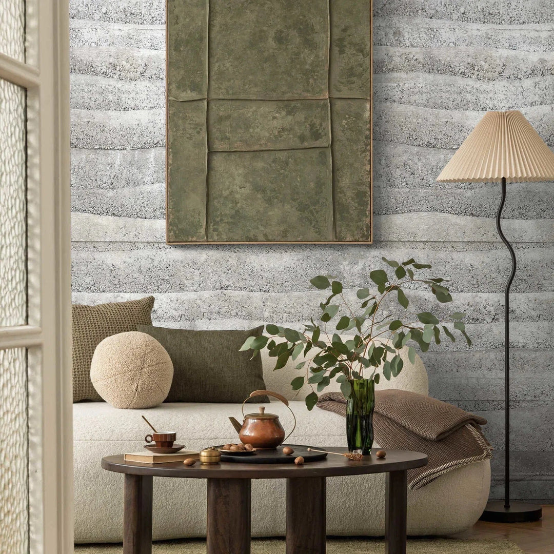 Dekoratīvās tapetes ar modernu betona faktūru, pelēkā - 3013155 AS Creation