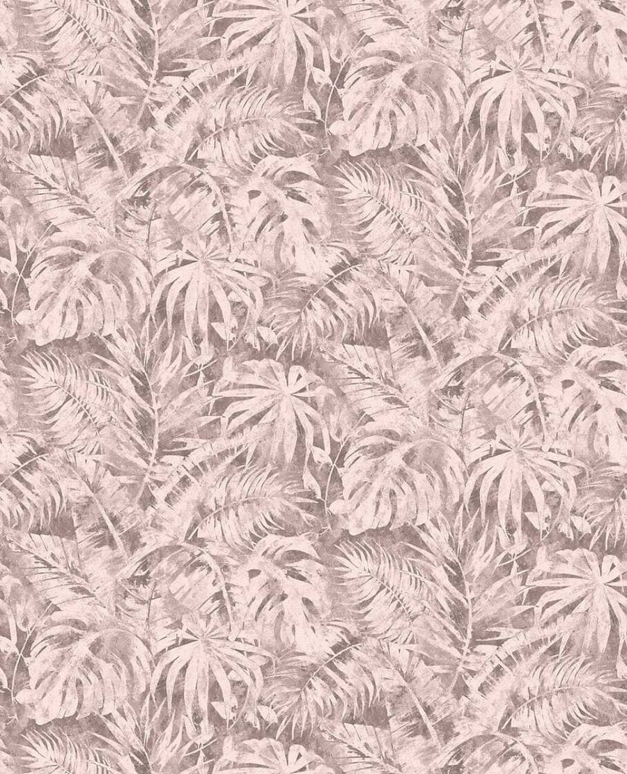 Dekoratīvas tapetes ar palmu lapām  rozā krāsā | 3011641 AS Creation