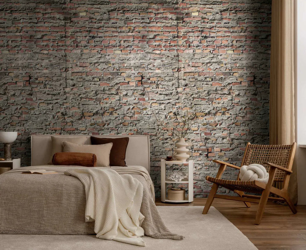 Dekoratīvās tapetes ar reālistisku ķieģeļu rakstu,  brūnā - 3013154 AS Creation