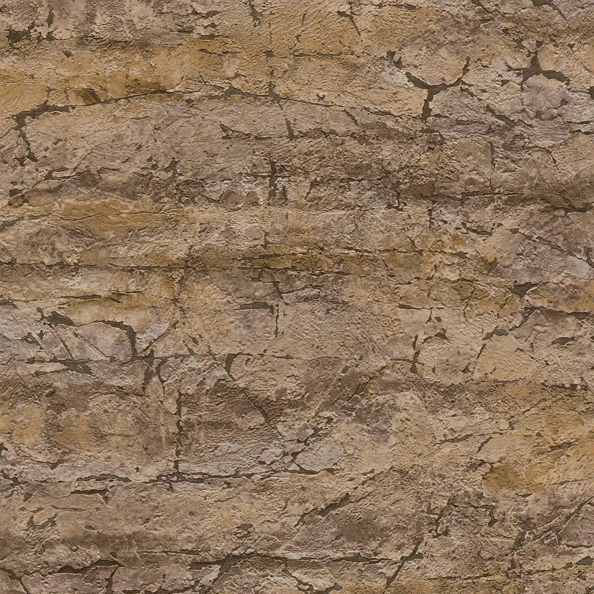 Tuvplāns: brūnas dekoratīvās tapetes ar izteiktu teksturētu virsmu. SKU: 3012667, AS Creation.