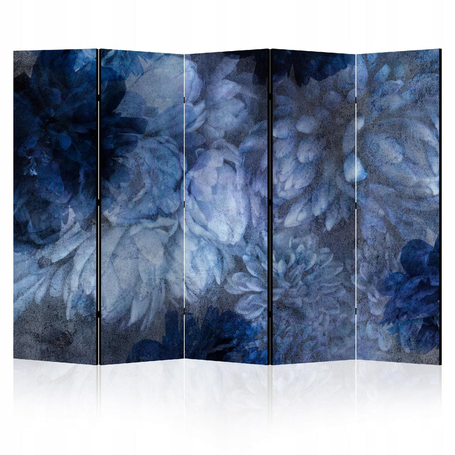 Dekoratīvs aizslietnis, divpusējs, 225x172, Nakts dārza noslēpums, ziedi zilā L-ART