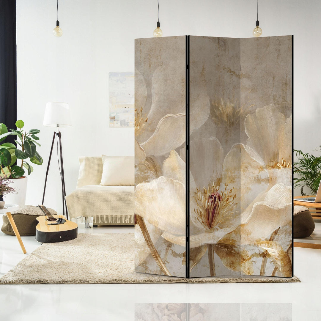 Dekoratīvs divpusējs aizslietnis, 135x172, Baltie ziedi (Vintāžas stilā) L-ART