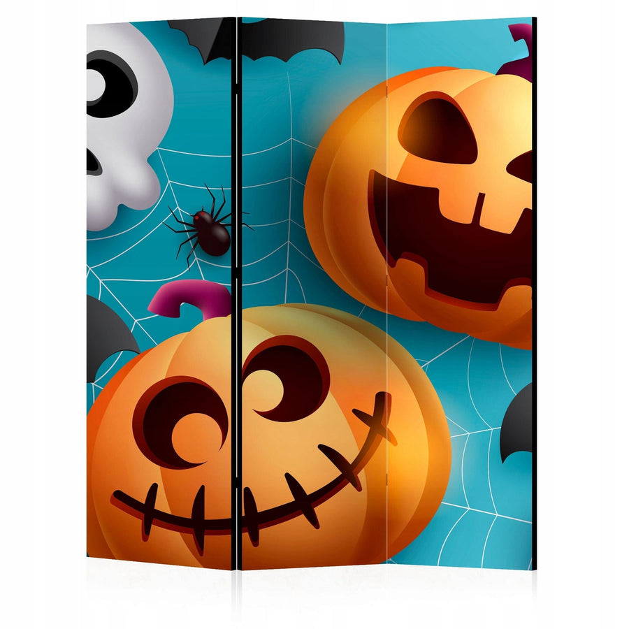 Dekoratīvs divpusējs aizslietnis, 135x172, Jautrais Helovīns" (Zilā krāsā) L-ART