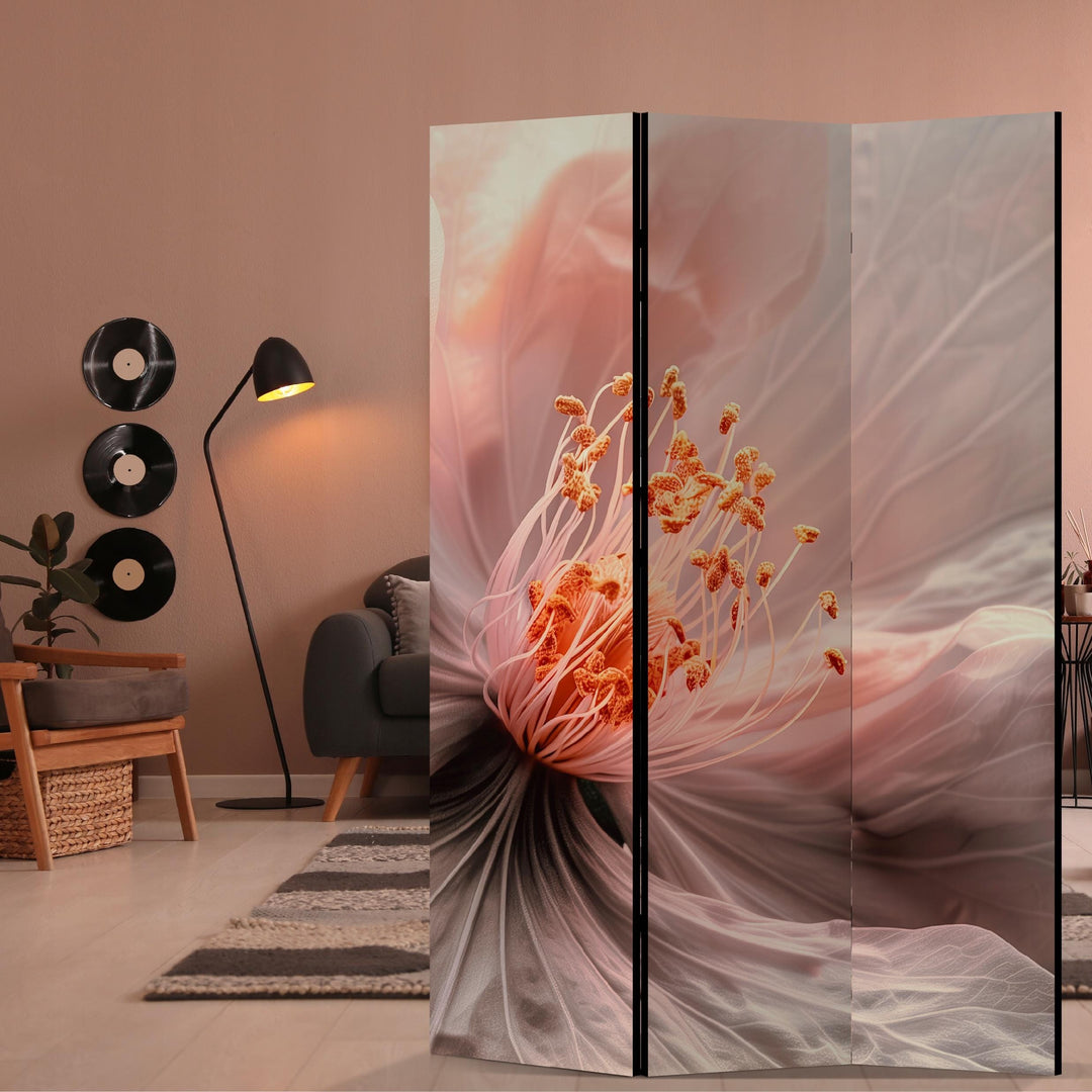 Dekoratīvs divpusējs aizslietnis, 135x172, Rozā ziedu maigums, Romantisks un elegants L-ART