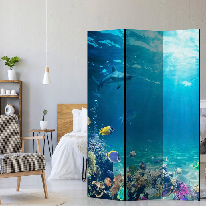 Dekoratīvs divpusējs aizslietnis, 135x172, Zemūdens pasaule L-ART