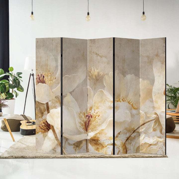 Dekoratīvs divpusējs aizslietnis, 225x172, Baltie ziedi (Vintāžas stilā) L-ART