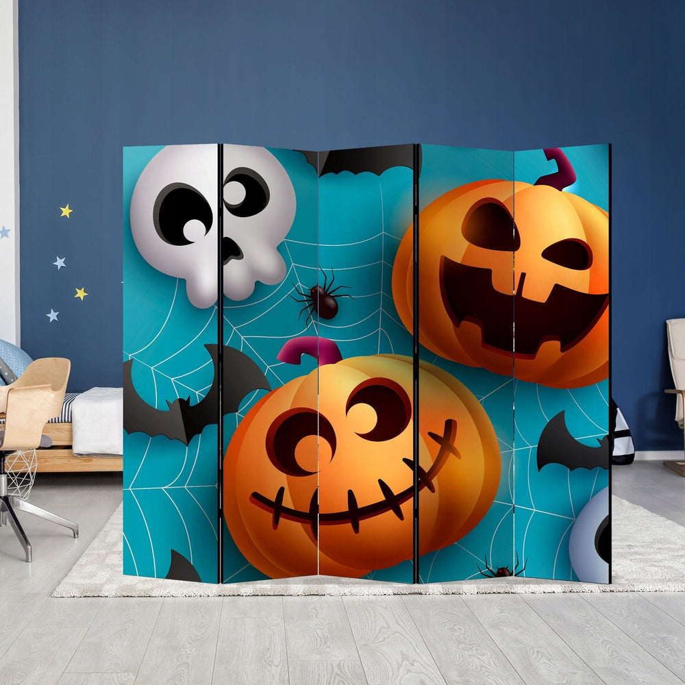 Dekoratīvs divpusējs aizslietnis, 225x172, Jautrais Helovīns" (Zilā krāsā) L-ART