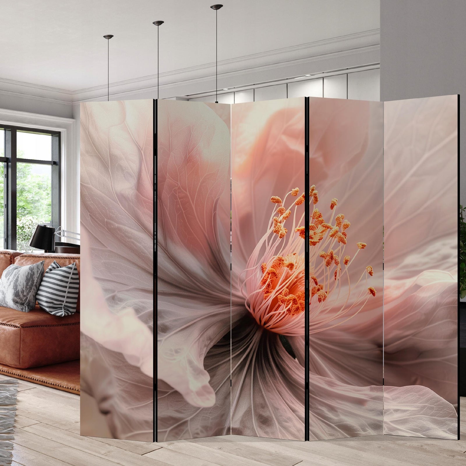 Dekoratīvs divpusējs aizslietnis, 225x172, Rozā ziedu maigums, Romantisks un elegants L-ART