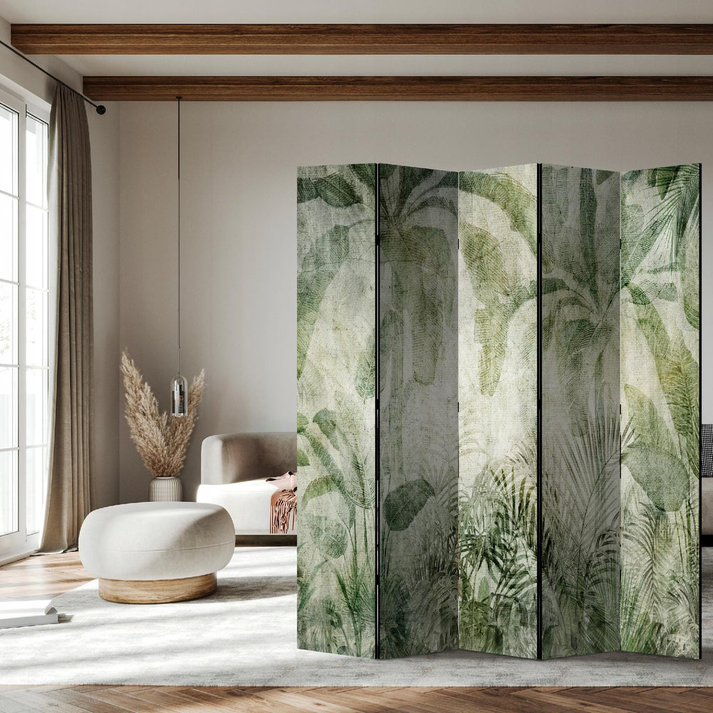 Dekoratīvs divpusējs aizslietnis, 225x172, Tropiskā oāze - Elegants botāniskais motīvs L-ART