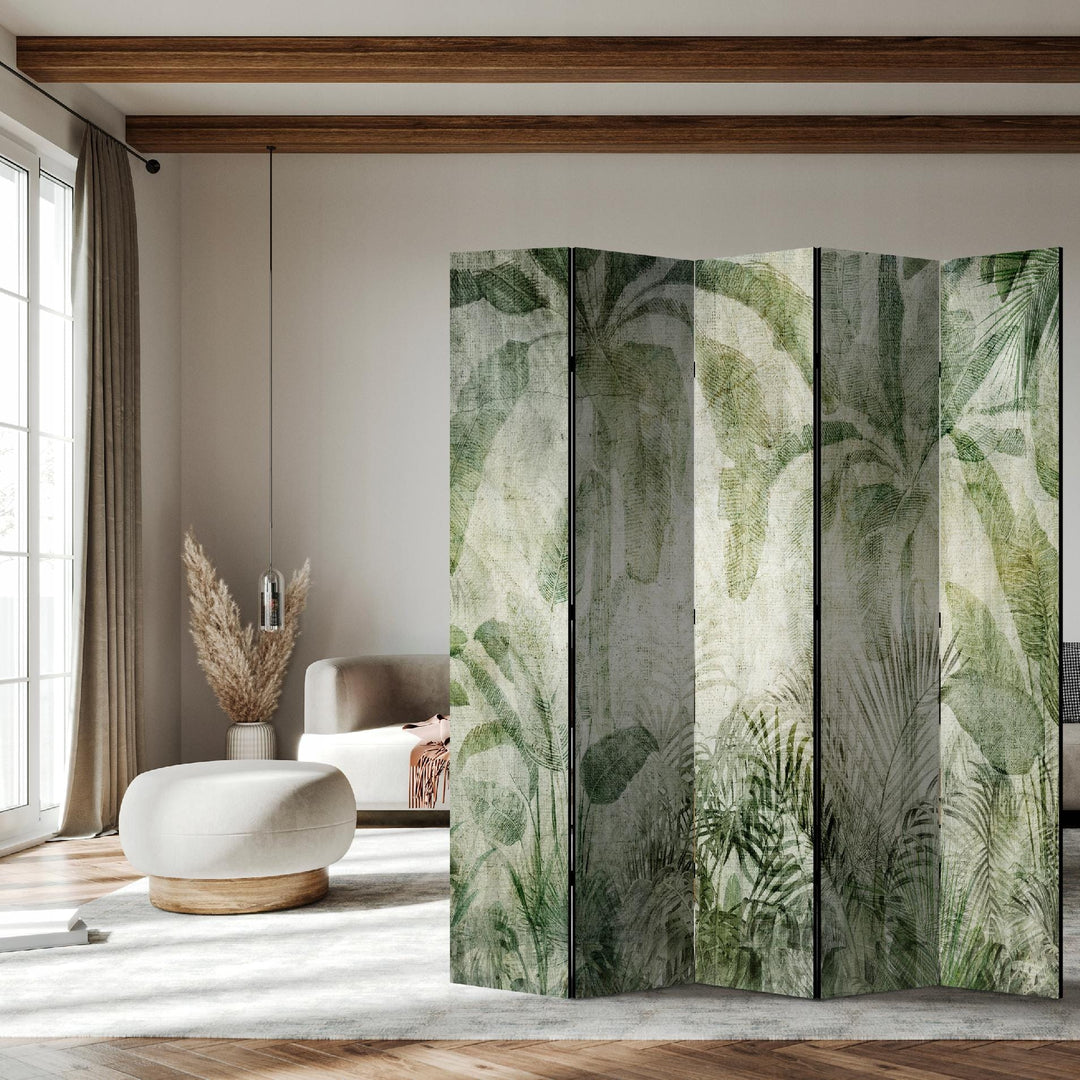 Dekoratīvs divpusējs aizslietnis, 225x172, Tropiskā oāze - Elegants botāniskais motīvs L-ART