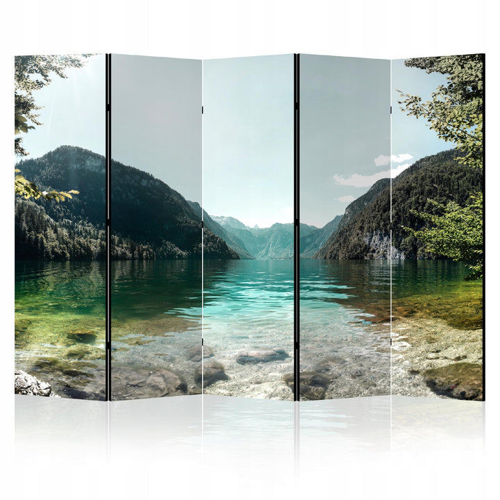 Dekoratīvs istabas aizslietnis, divpusējs, 225x172, Alpu Ezers L-ART