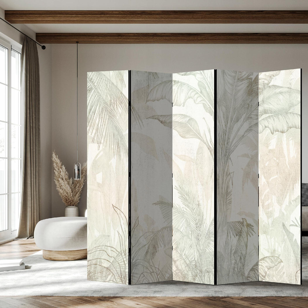 Dekoratīvs istabas aizslietnis, divpusējs, 225x172, Tropu lapas (Boho stils) L-ART