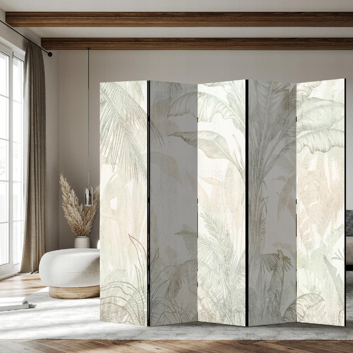 Dekoratīvs istabas aizslietnis, divpusējs, 225x172, Tropu lapas (Boho stils) L-ART
