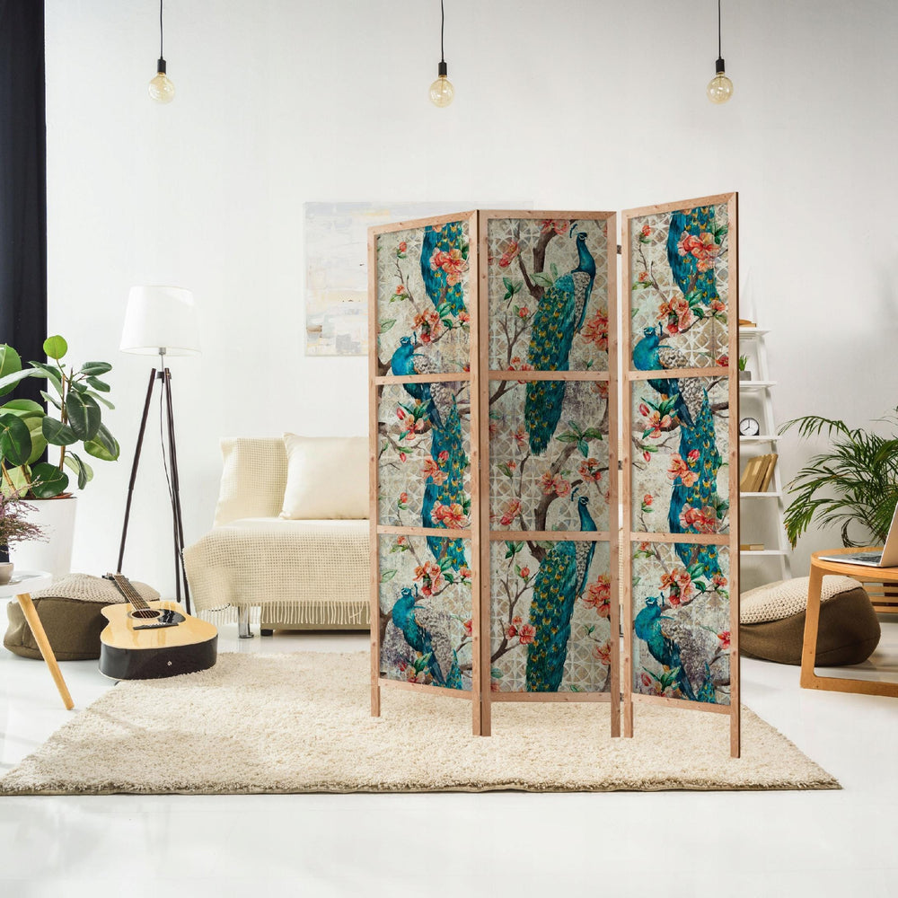 Dekoratīvs japāņu aizslietnis, vienpusējs 135x172, Karaliskais pāvs L-ART