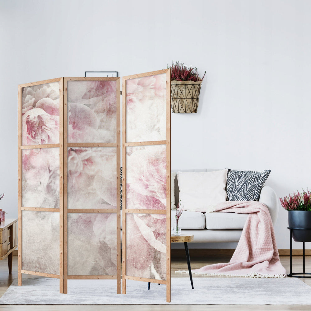 Dekoratīvs japāņu aizslietnis, vienpusējs, 135x172, Sarkanās peonijas (vintāžas) L-ART