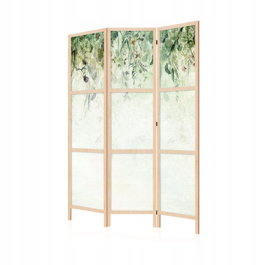 Dekoratīvs japāņu aizslietnis, vienpusējs 135x172, Zaļais dārzs (akvarelis) L-ART