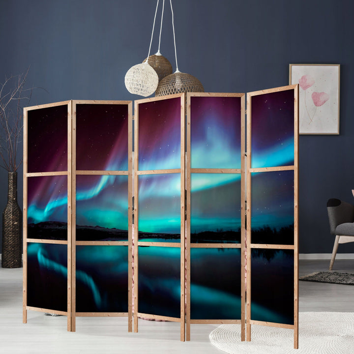 Dekoratīvs japāņu aizslietnis, vienpusējs 225x172, Maģiskā ziemeļblāzma L-ART