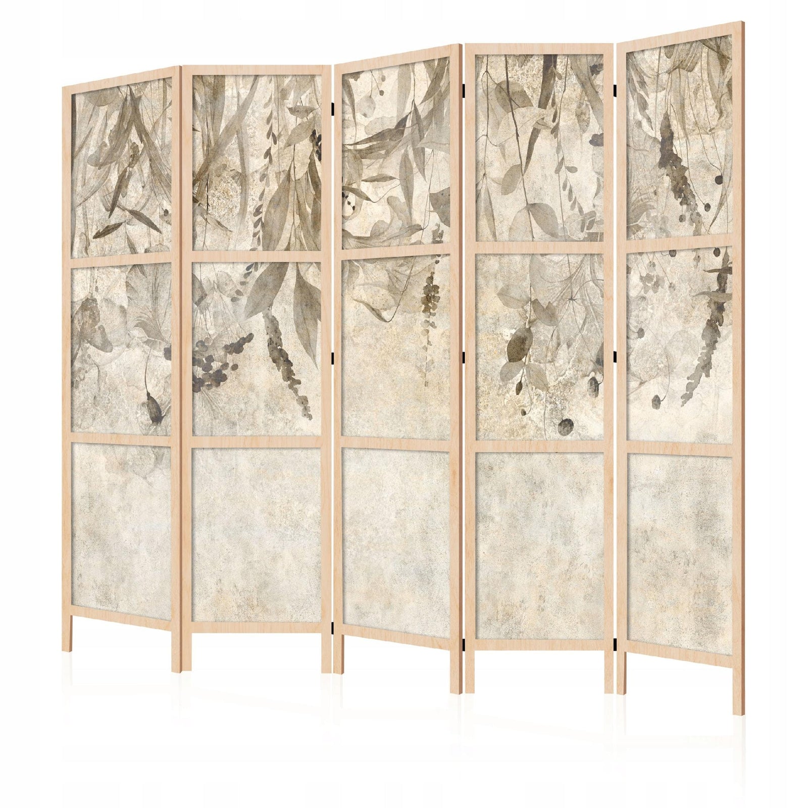 Dekoratīvs japāņu aizslietnis, vienpusējs 225x172, Vītolu zari (bēšā krāsā) L-ART