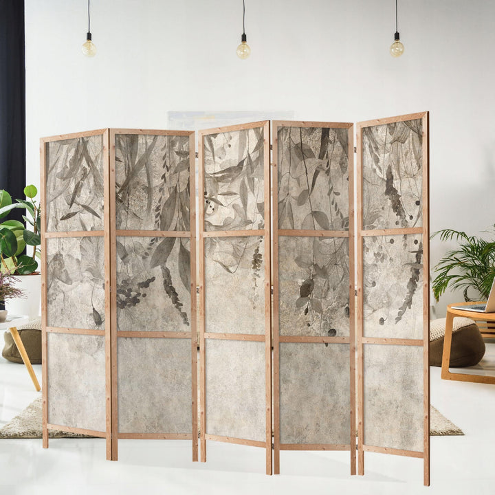 Dekoratīvs japāņu aizslietnis, vienpusējs 225x172, Vītolu zari (bēšā krāsā) L-ART