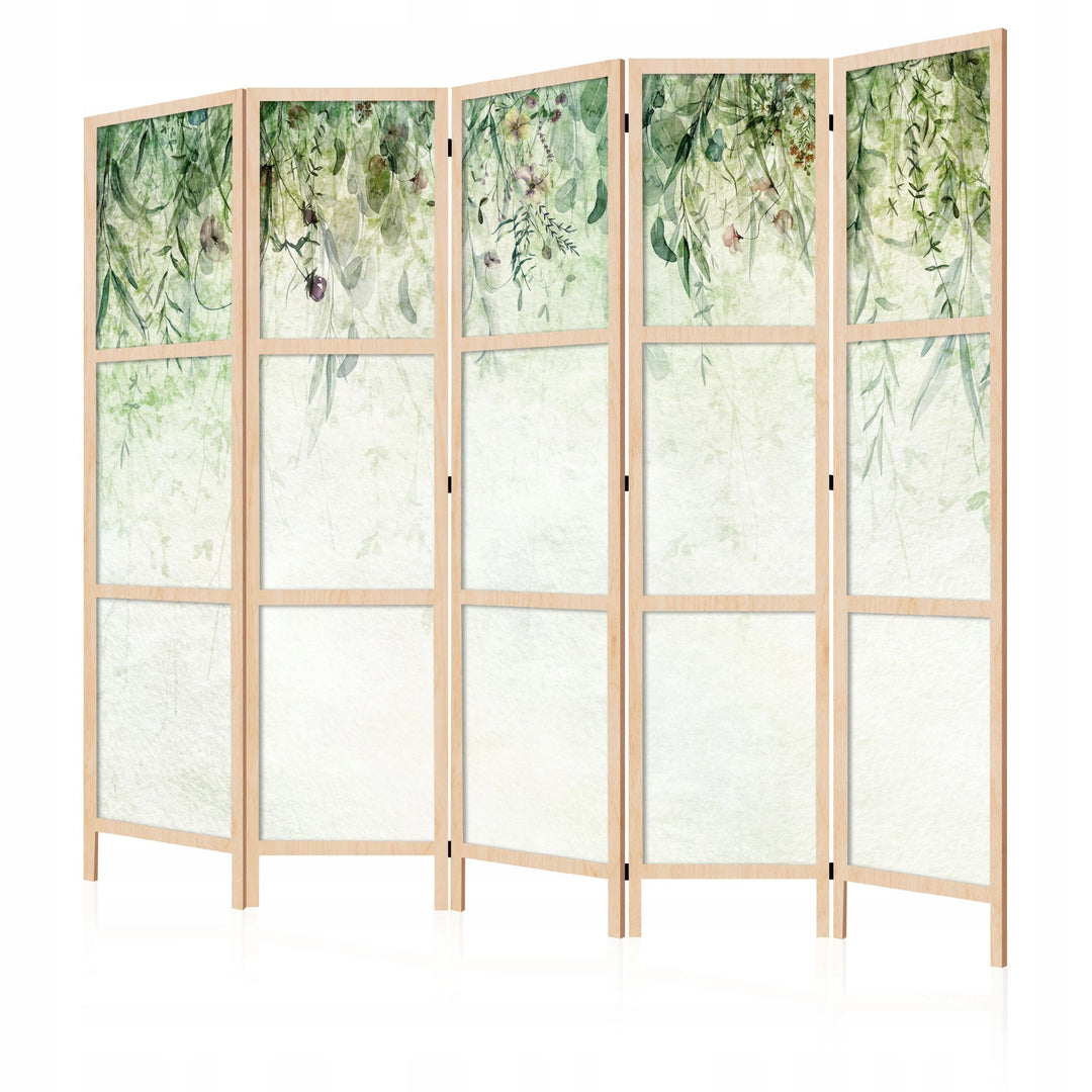 Dekoratīvs japāņu aizslietnis, vienpusējs 225x172, Zaļais dārzs (akvarelis) L-ART