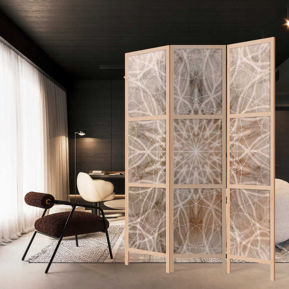 Dekoratīvs vienpusējs japāņu aizslietnis 135x172, Brūngans mandalas raksts L-ART