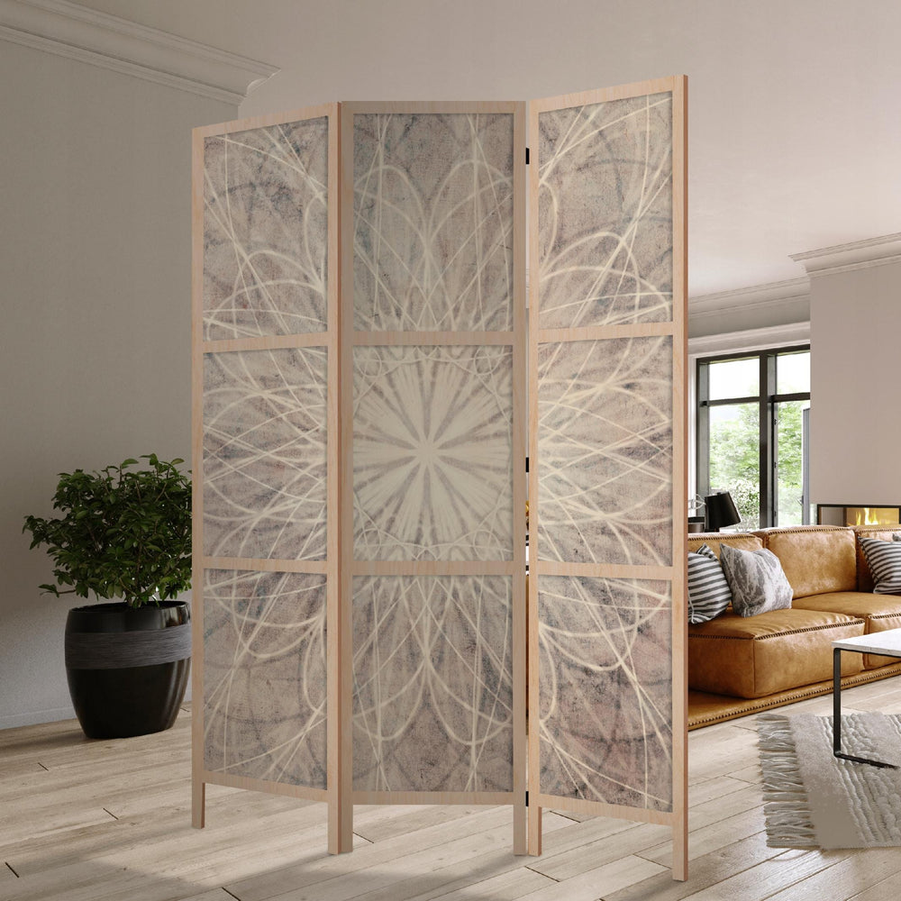 Dekoratīvs vienpusējs japāņu aizslietnis 135x172, Gaišā Mandala L-ART