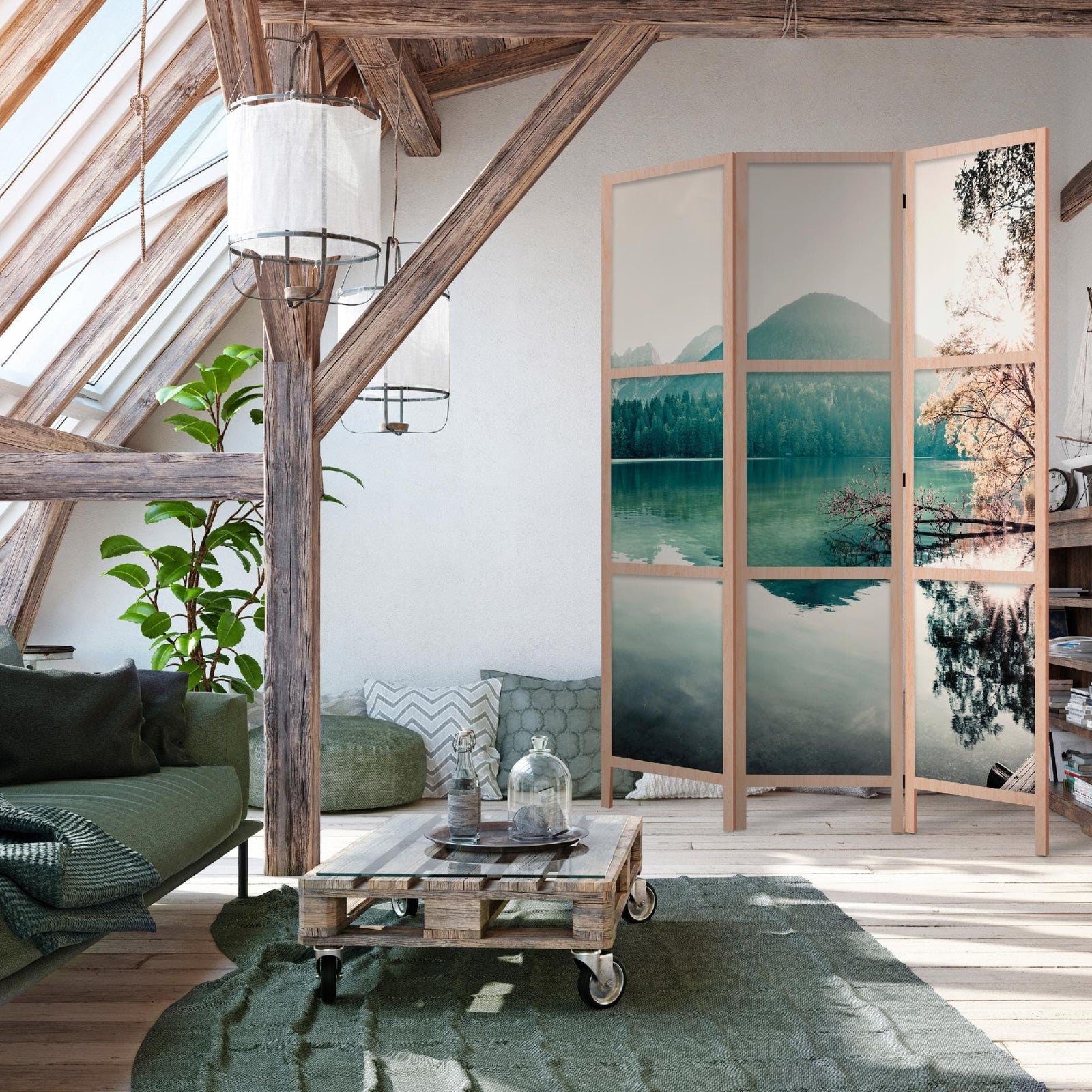 Dekoratīvs Aizslietnis ar Meža un Kalnu Ainavu L-ART