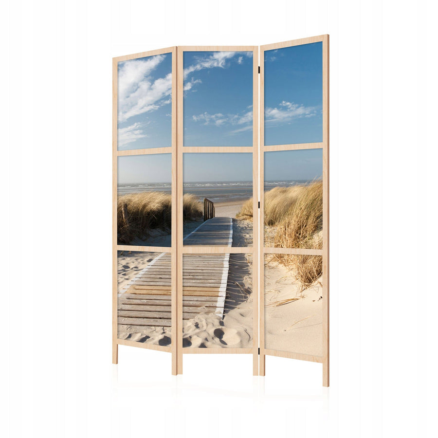 Dekoratīvs vienpusējs japāņu aizslietnis 135x172, Saulainā jūras piekraste L-ART