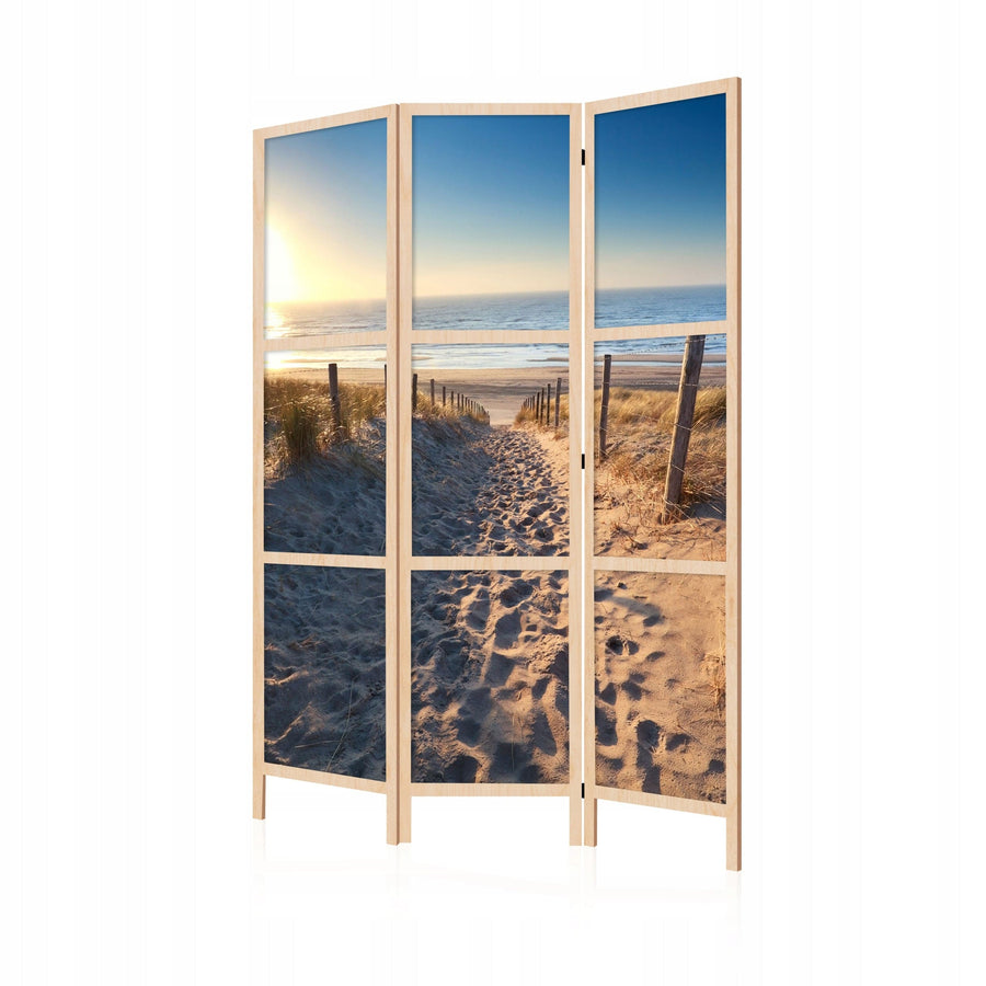 Dekoratīvs vienpusējs japāņu aizslietnis 135x172, Saulriets pie jūras L-ART