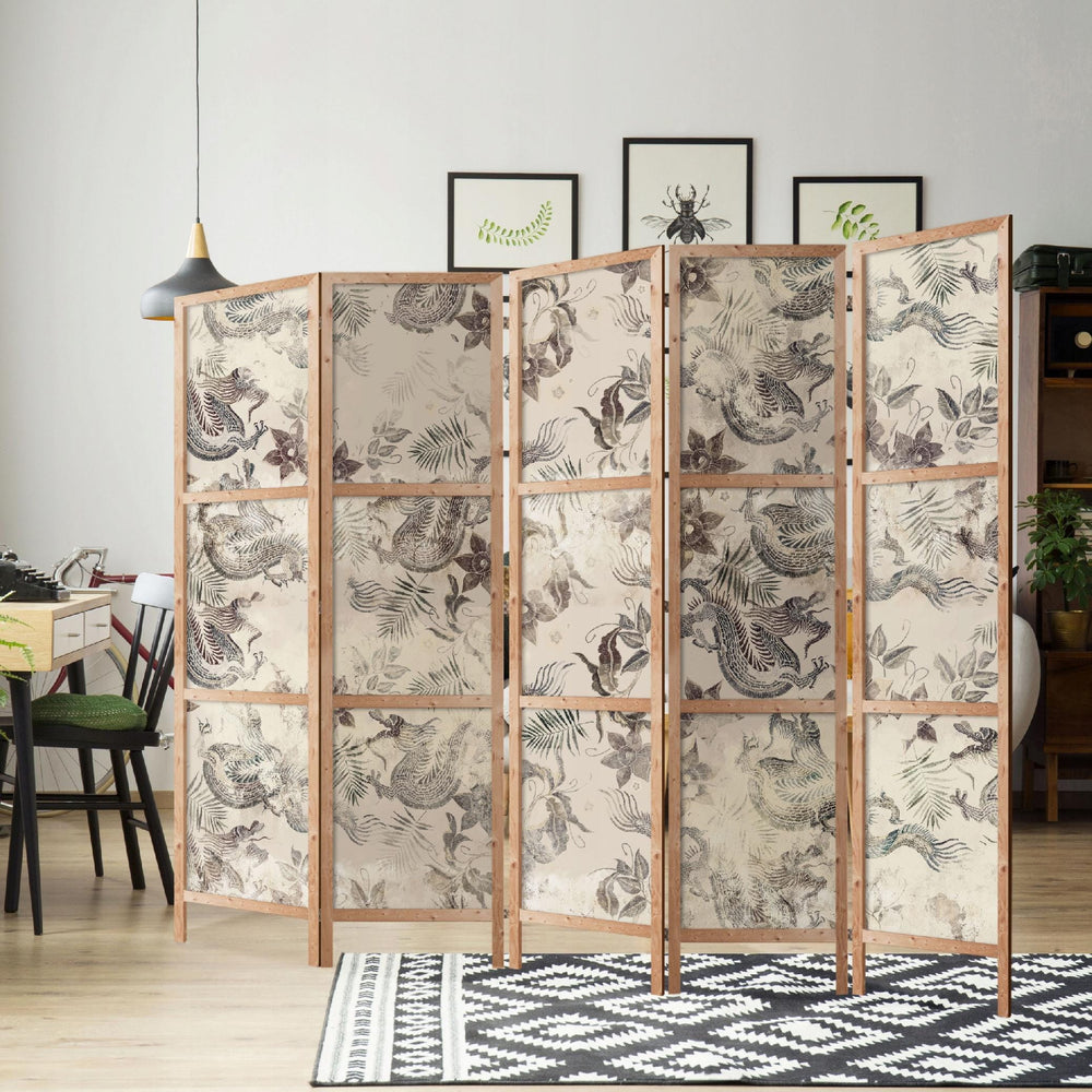 Vintage Stila Aizslietnis ar Āzijas Dizaina Rakstiem L-ART