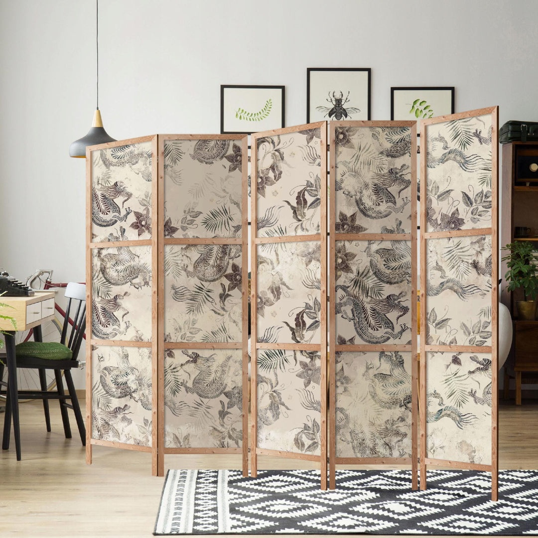 Vintage Stila Aizslietnis ar Āzijas Dizaina Rakstiem L-ART