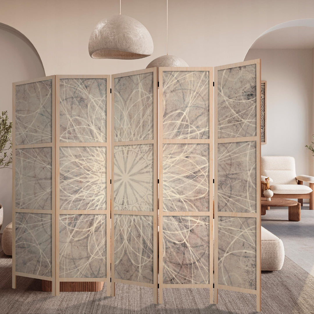 Dekoratīvs vienpusējs japāņu aizslietnis 225x172, Gaišā Mandala L-ART