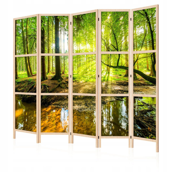 Dekoratīvs vienpusējs japāņu aizslietnis 225x172, Saulainais meža strauts L-ART
